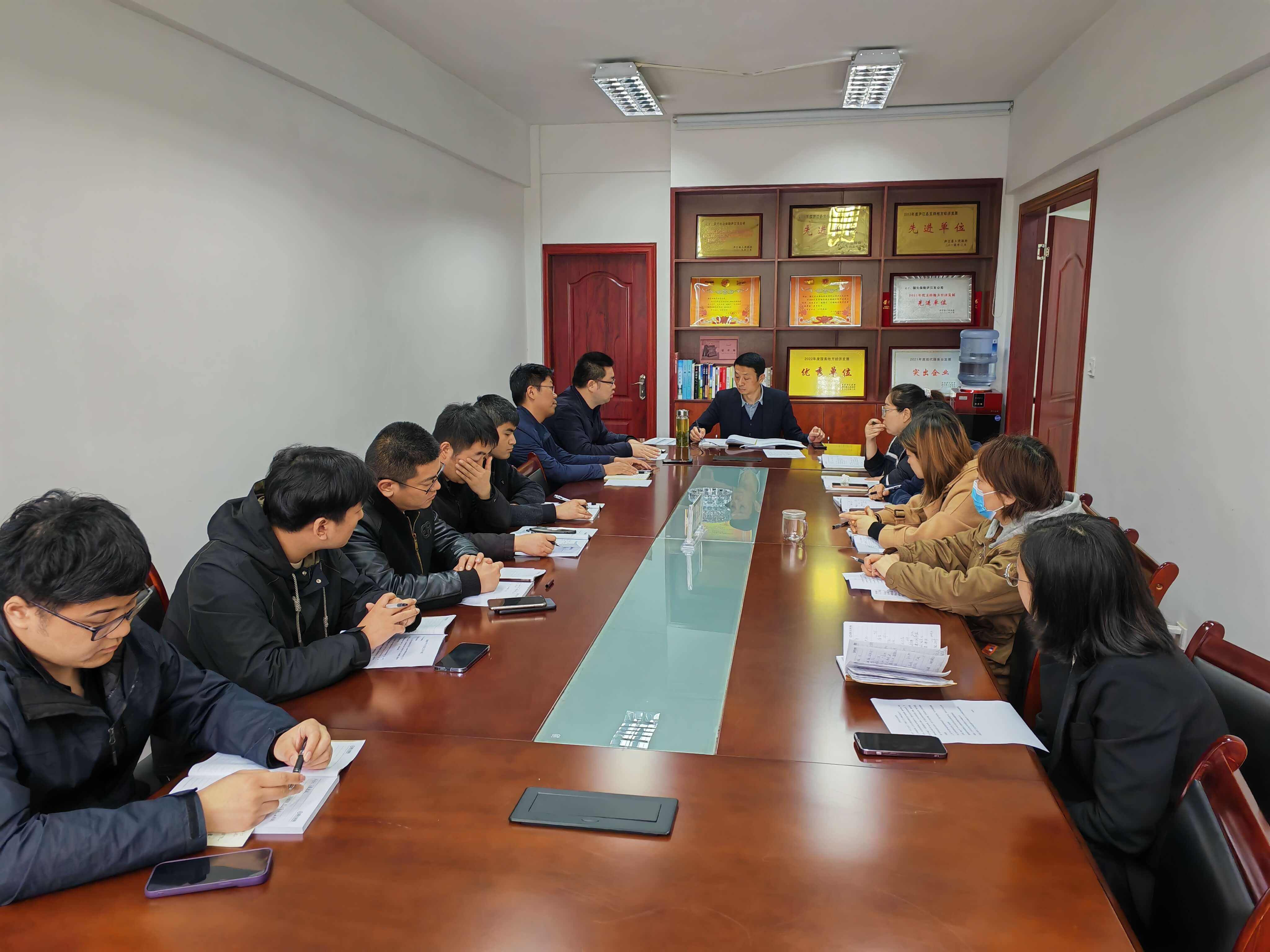 凝心聚力，卯足干劲--国元保险庐江支公司召开月度会议暨一季度经营总结会议