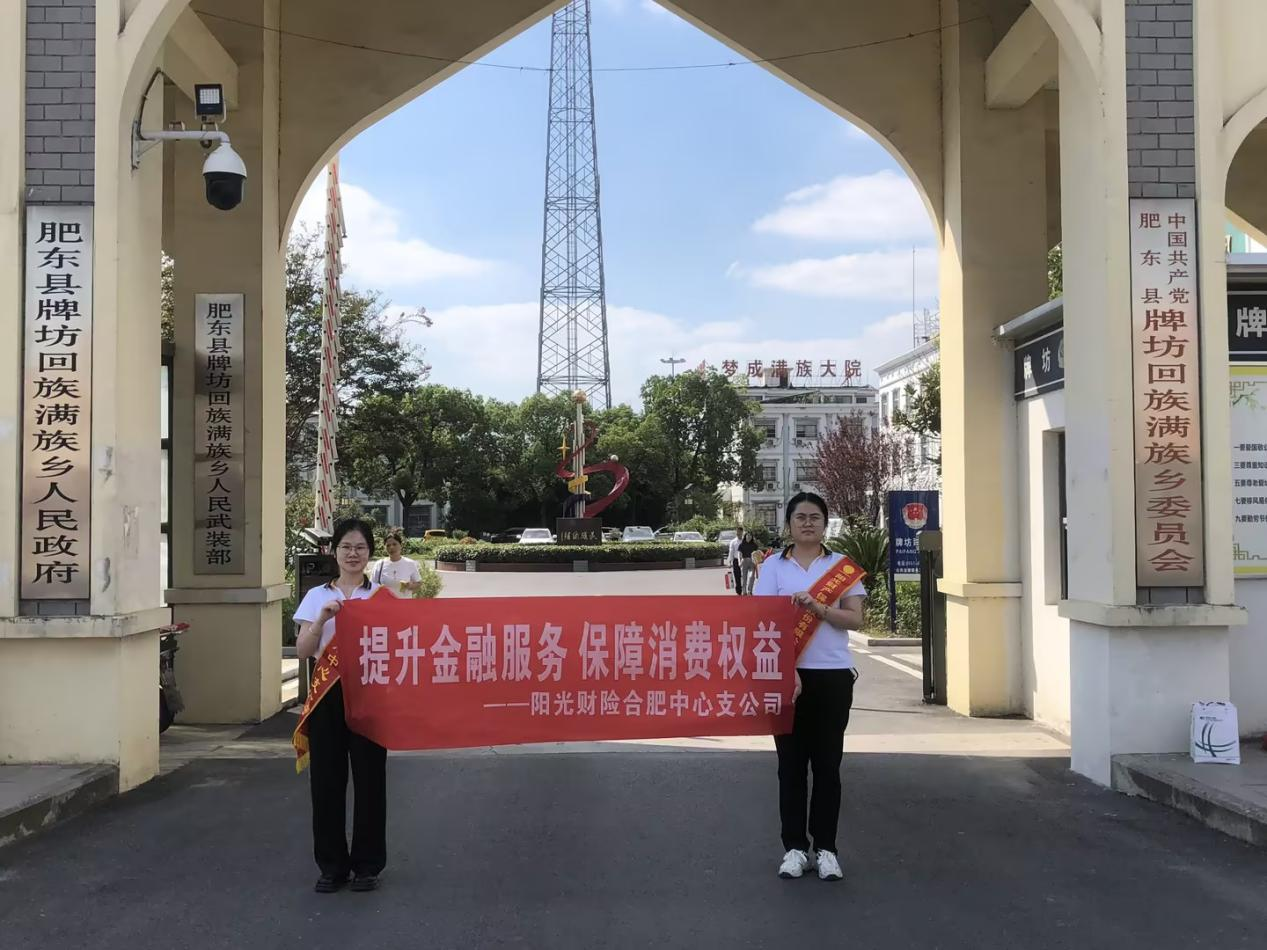 阳光财险合肥中支金融宣教活动走进民族乡