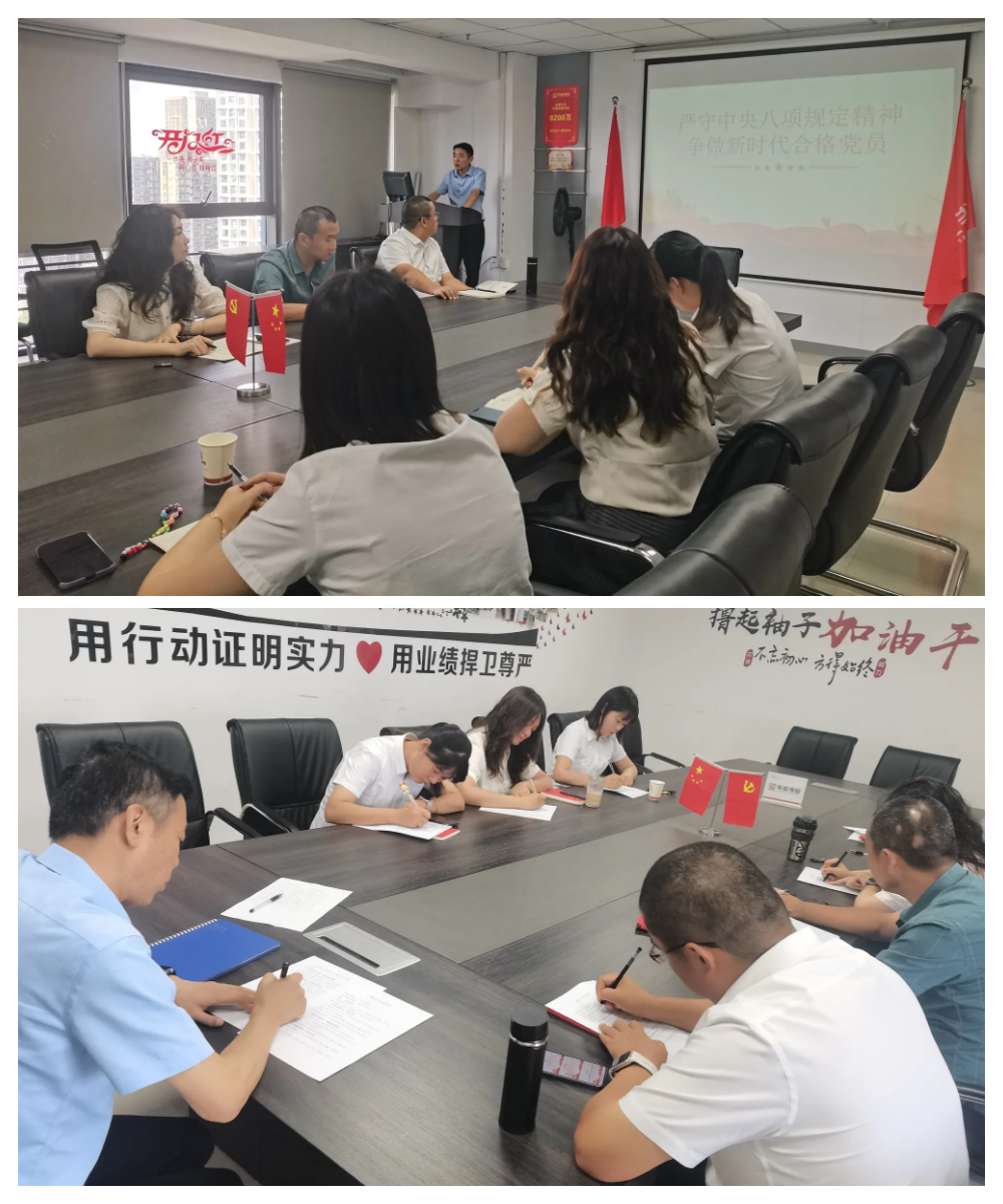 严守规定精神  争做合格党员 ——华安保险合肥中支党支部开展学习活动